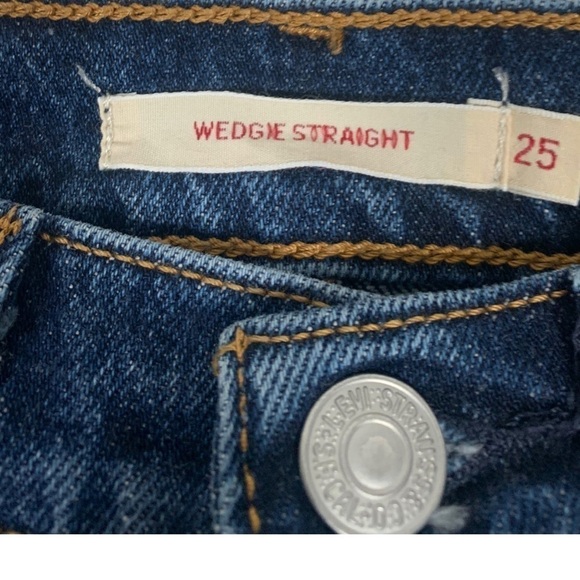 Levis Big E Wedgie Straight Leg Jeans Size 25 - Picture 7 of 9